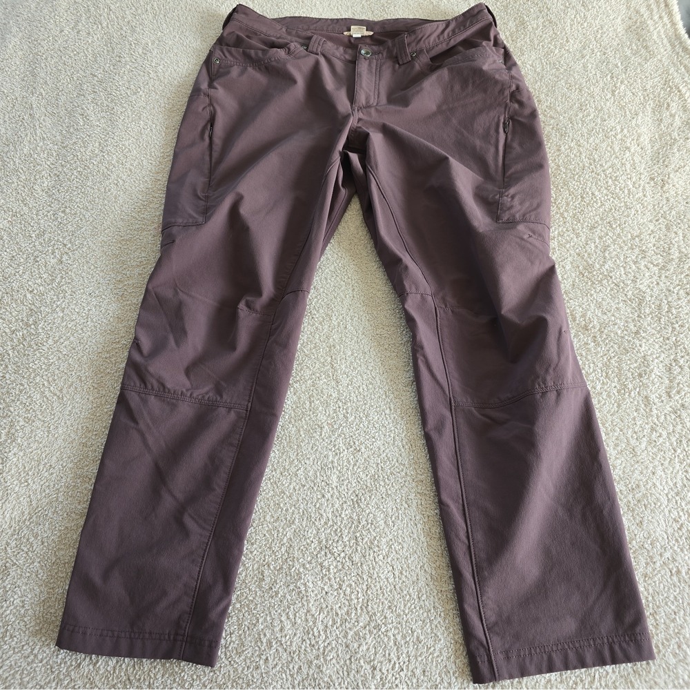 Duluth Trading Co Women's Flexpedition Pants Elderberry/mauve Outdoor Hiking 14